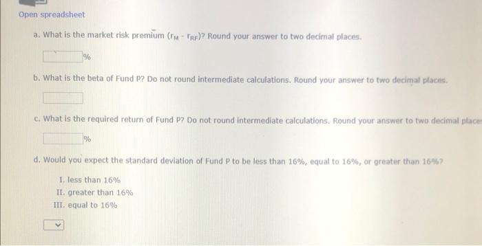 the following information for three stocks, Stocks A, B, and C. The