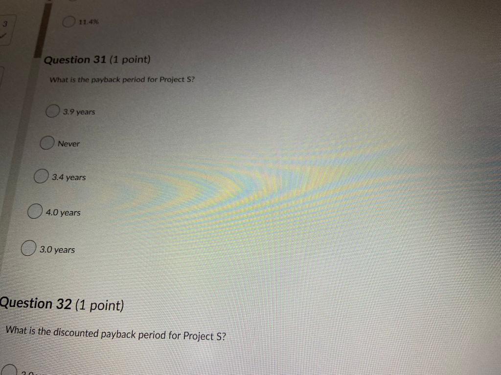 for the two projects are given below. 6 Project 1 2 3