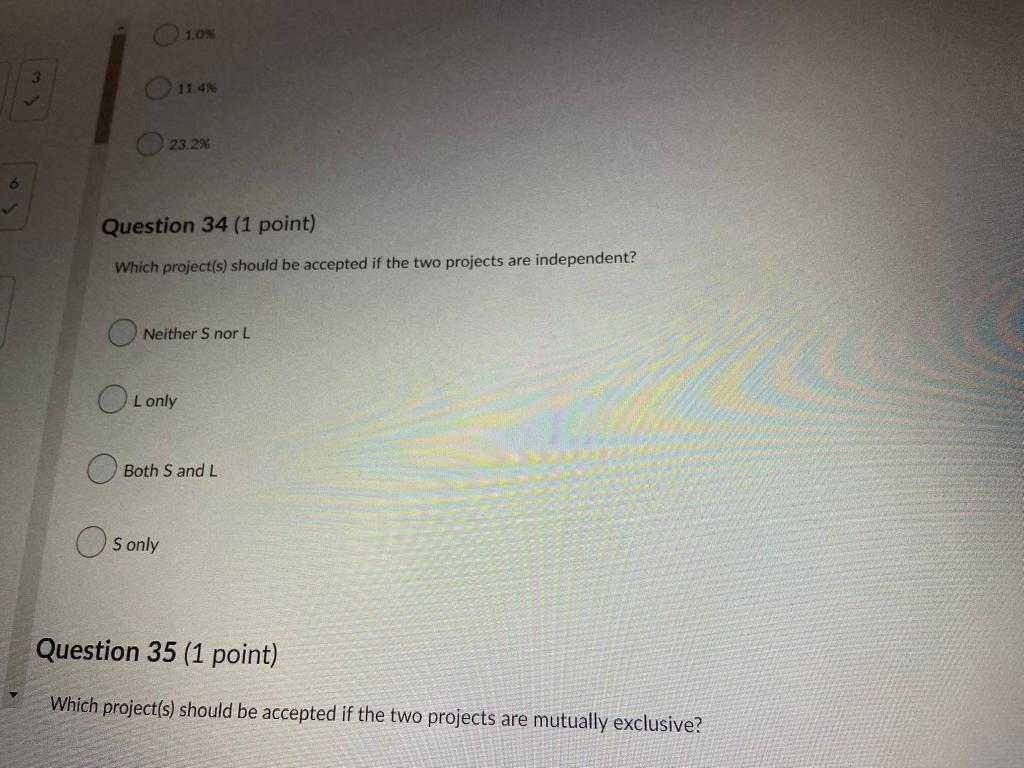 11.8% 10.4% O 10.0% 3 11.4% Question 31 (1 point) What is