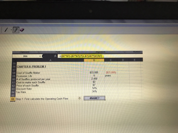  Need to know how to input the values in excel B66