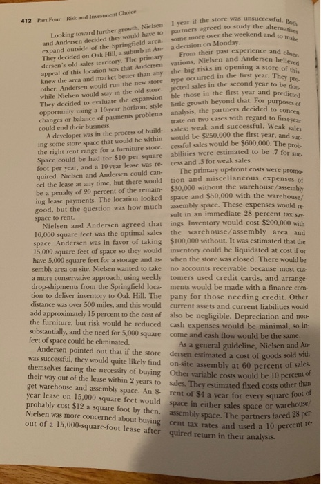 the sales level (after the first year) that will result in a