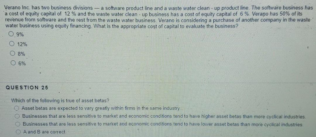 1. 2. 3. 4. please answer questions completely using multiple choice. Verano