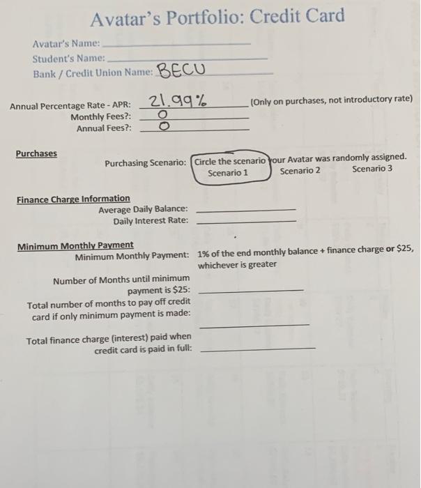 Credit Card y da v Stadt Nam Hank Credit Union Name Annual