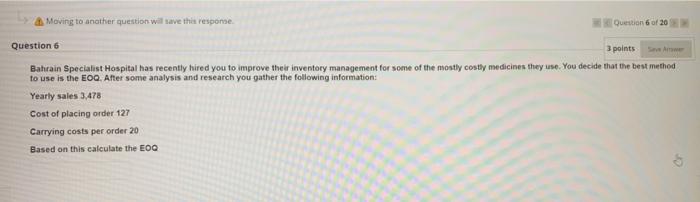 4. Moving to another question will save this response. Question 6