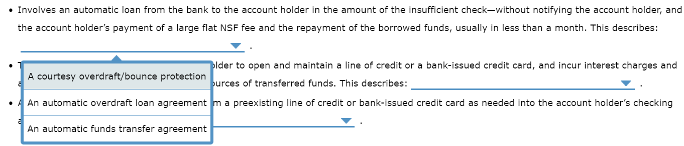 account with an insufficient balance. An account holder's failure to practice good