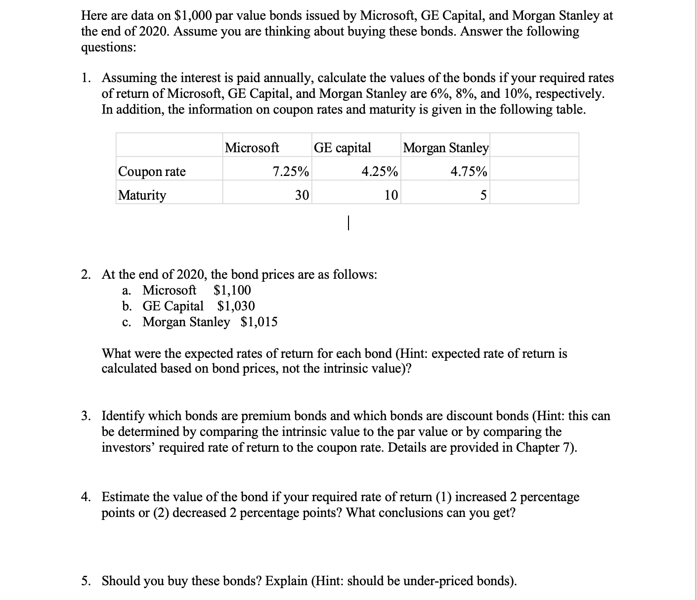 Should be in Microsoft Excel and Microsoft word Here are data on
