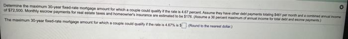  please answer both parts thanks !! Determine the maximum 30-year foed-rate
