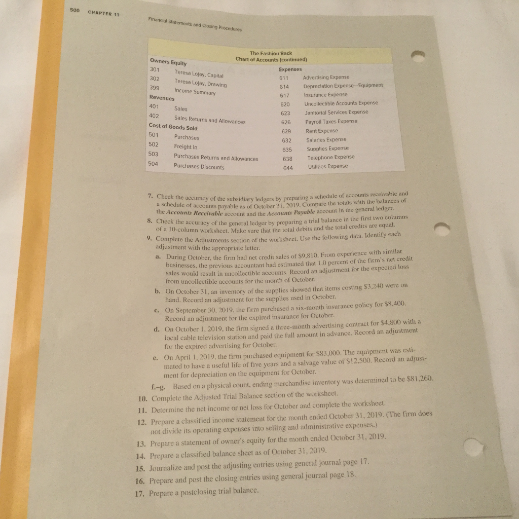 I will appreciate the answer. Thank you CHAPTE 13 499 Financial Statements