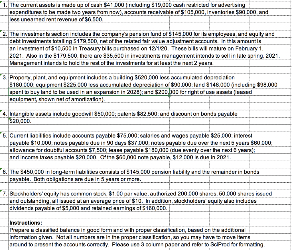the December 31, 2020 preliminary balance sheet of Muskrat Toupees Inc.: Muskrat