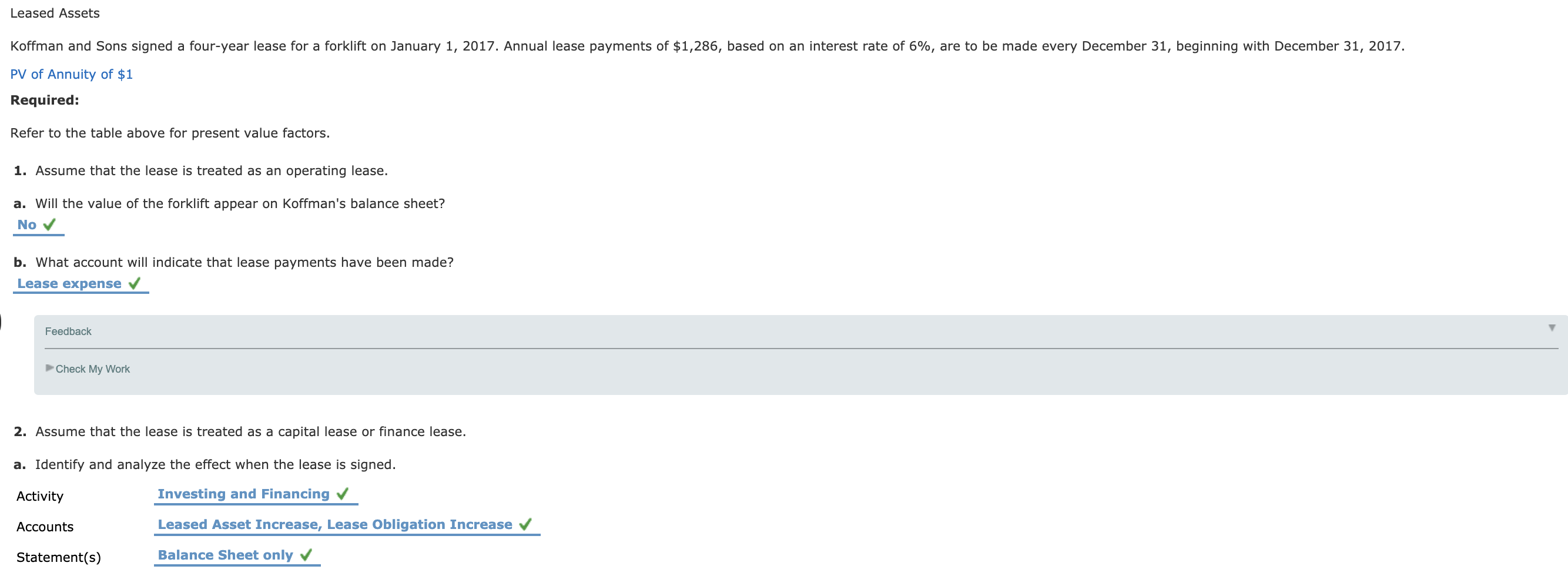 Need help figuring out the red X's Leased Assets Koffman and Sons