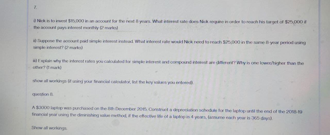 Please do all two questions otherwise skip. And show all workings clearly