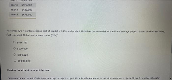 value (NPV) rule is considered one of the most common and preferred