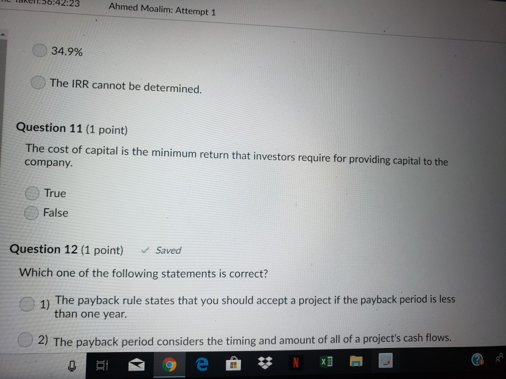 was the investor's realized return? (Enter your answer as a decimal rounded