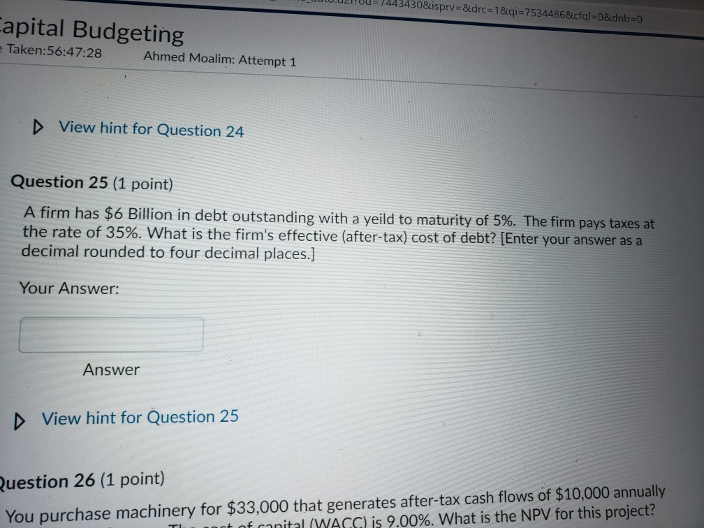 1 5) is unaffected by the timing of an investment's cash flows.