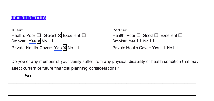 at the time of the interview and you should recognize that the