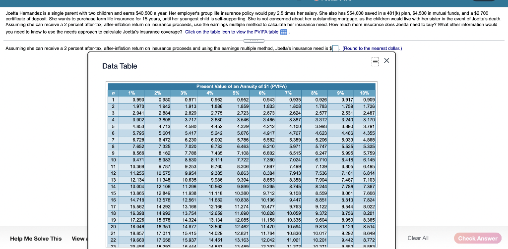  Joetta Hernandez is a single parent with two children and eams