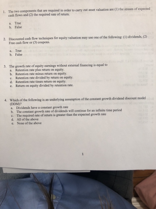  1. The two components that are required in order to carry