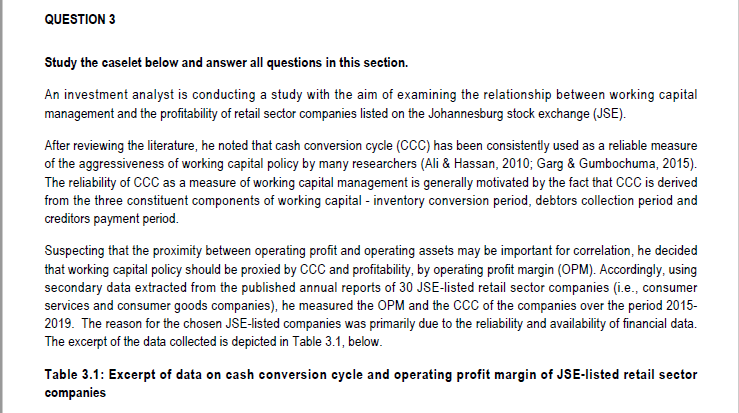  Study the caselet below and answer all questions in this section.