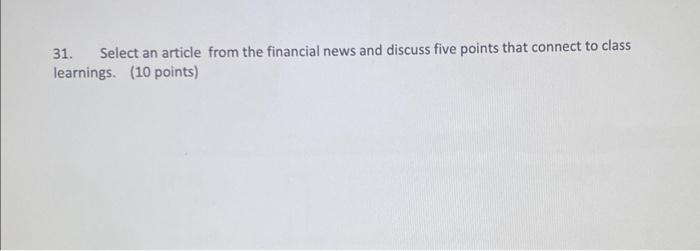  please answer the following question considering I am in an Investment