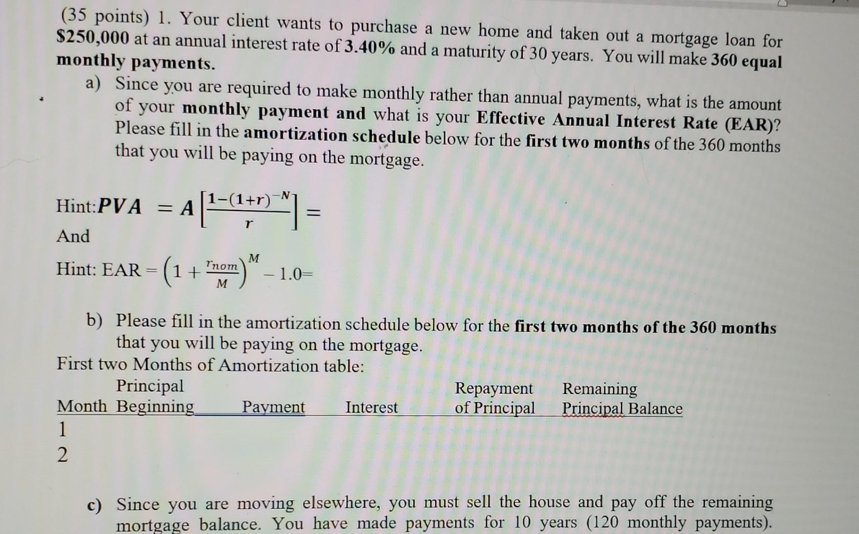 please answer part C and explain! thank you! (35 points) 1.