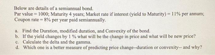 explain this in excel with formula please Below are details of a