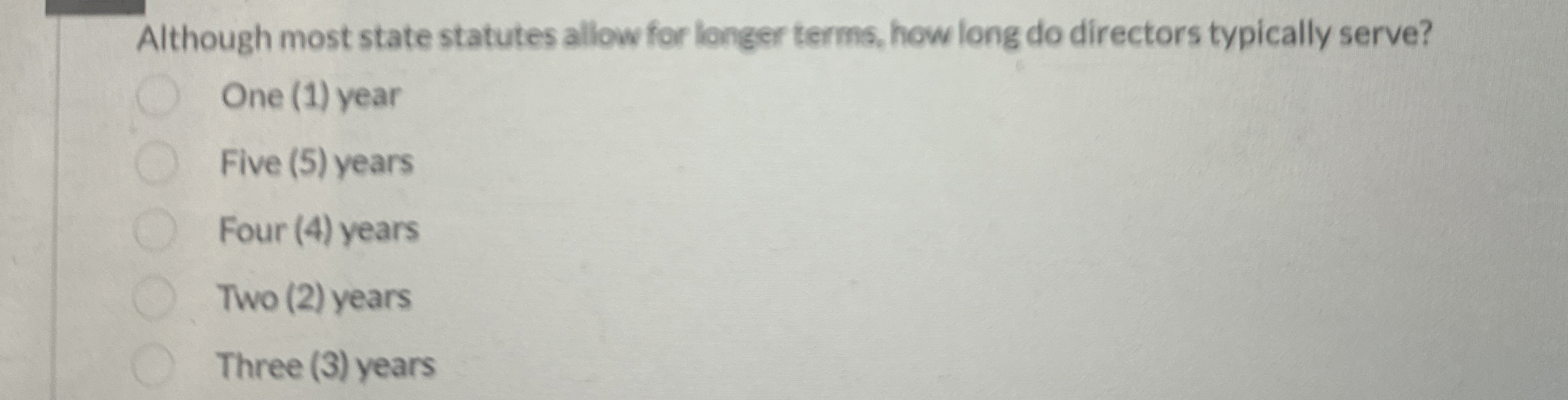  Although most state statutes allow for longer terms, how long do