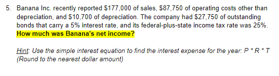  NOTE: Please show all the steps to finding final answer! 5.