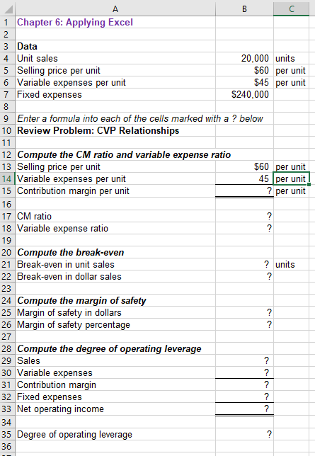 Chapter 6: Applying Excel: Excel Worksheet (Part 1 of 2) (Algo) Download