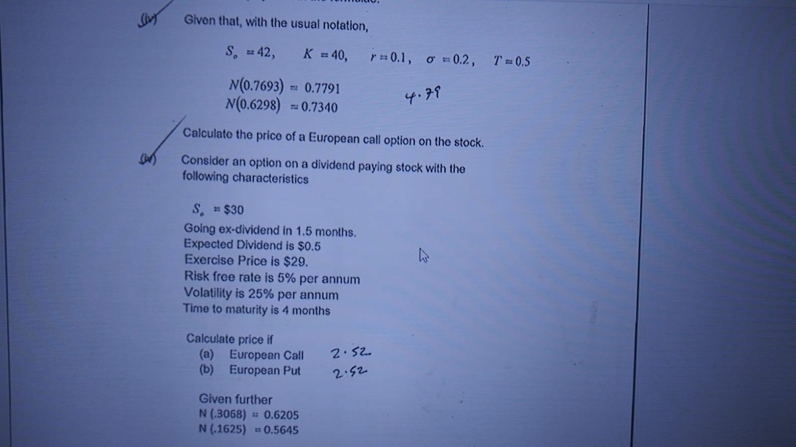  Given that, with the usual notation, S. = 42, K =