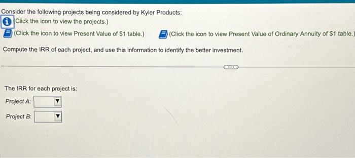 annual net cash inflows of \\( \\$ 54,000 \\). Kyler Products requires