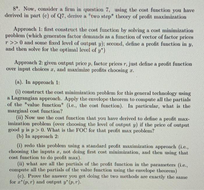  please just do problem 8 problem 7: 8*. Now, consider a