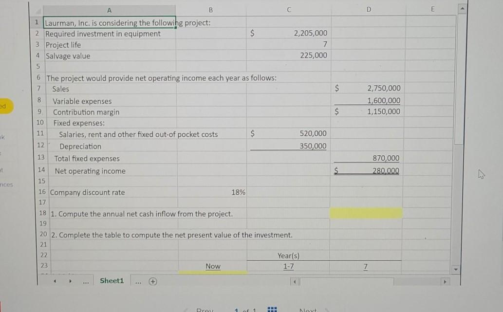 acceptability of an investment project using the internal rate of return method.