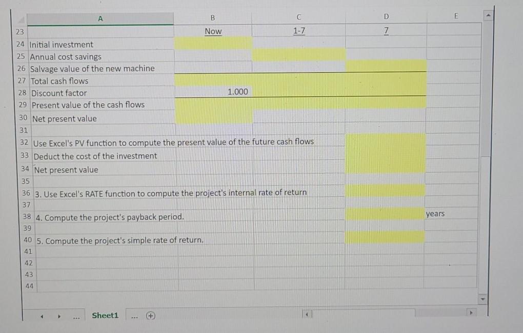 Comparison of Capital Budgeting Methods - Excel PAGE LAYOUT FORMULAS DATA REVIEW