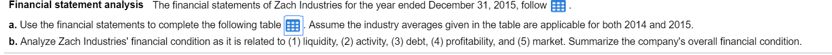 please complete all questions, including the 2015 numbers for table. Financial statement