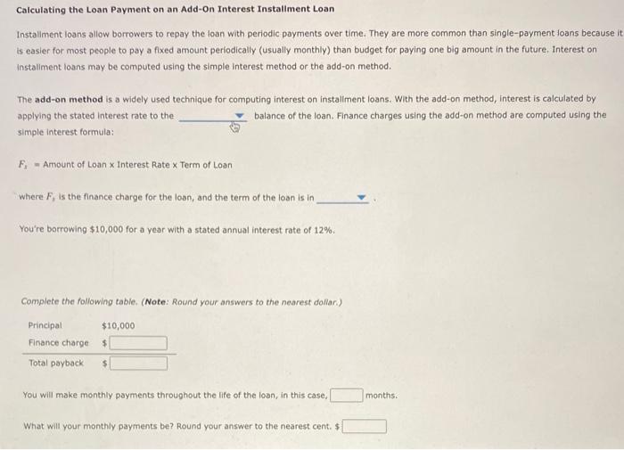 1st drop down options are orginal and decreasing2nd drop down options are