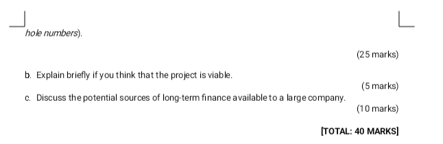 4 years. The following is the input informa tion that you have