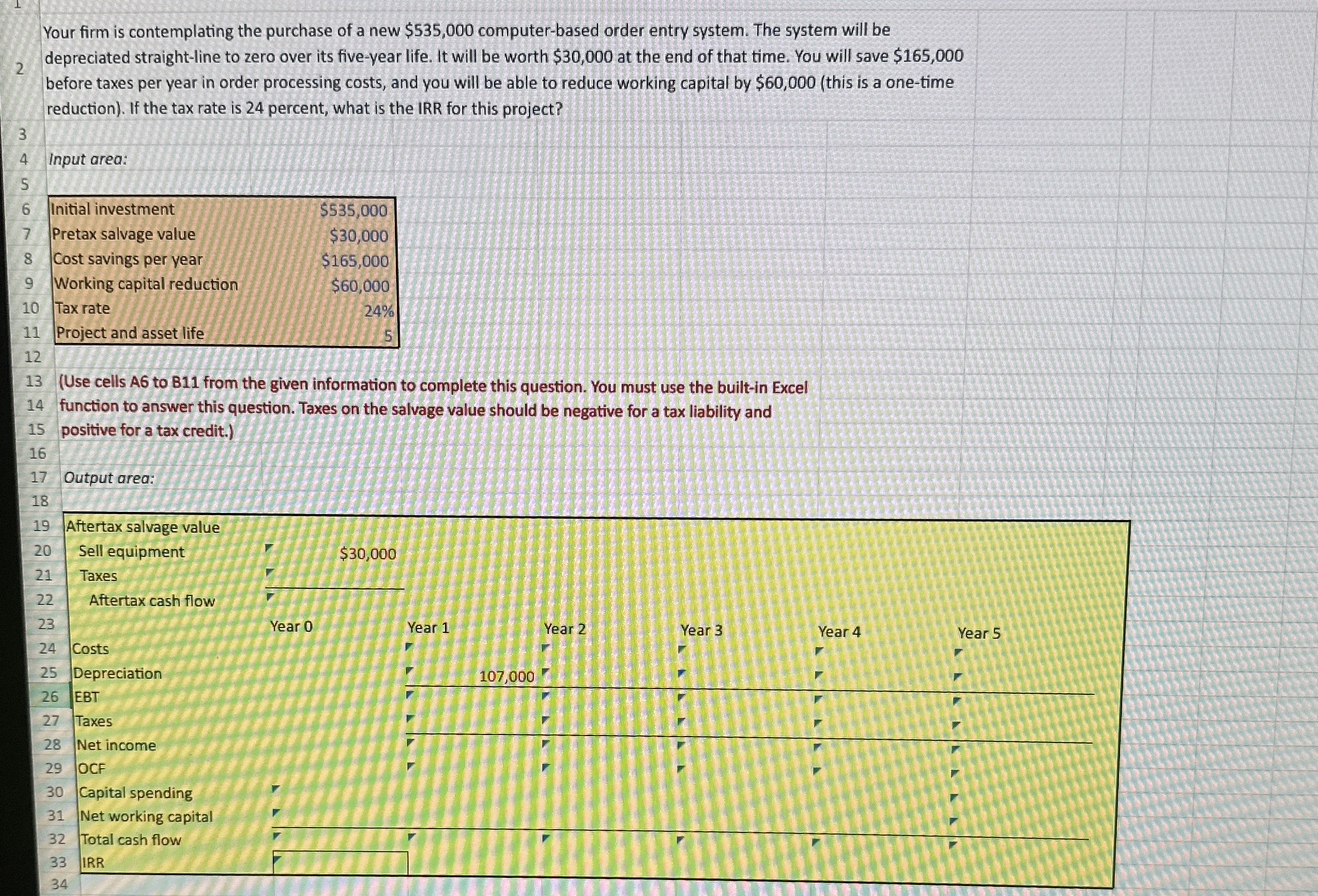  Can someone please help me do this excel format? Thanks! Your