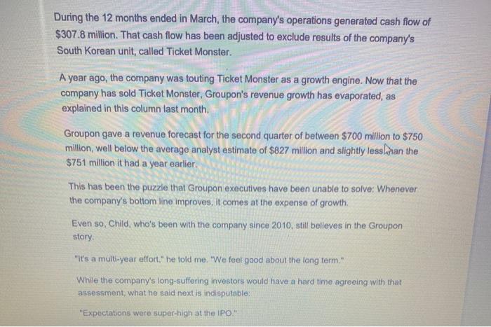 an IPO, meaning the organization may make itself look as profitable as