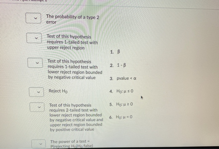  LCHPL 1 The probability of a type 2 error Test of