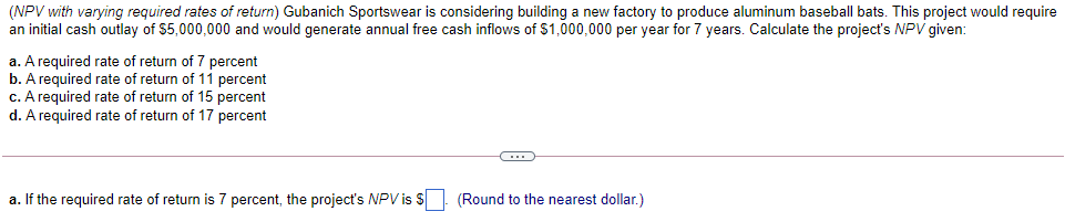  Please solve step by step all the sections that need to