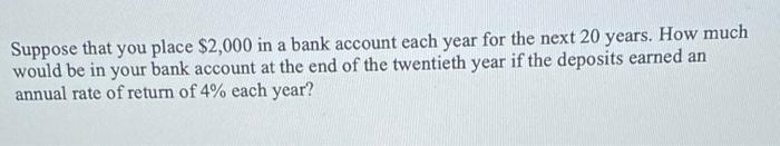 of a $300 annuity payment over 5 years if interest rates are