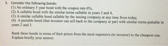 Urgent ! please answer in 2hours, thanks ! 5. Consider the following