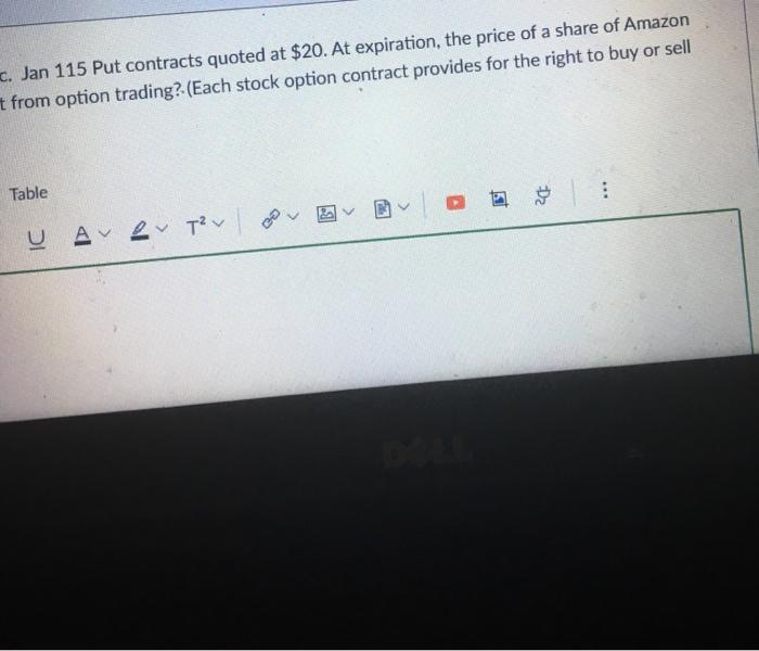 at $20. At expiration, the price stock was $150, what was your
