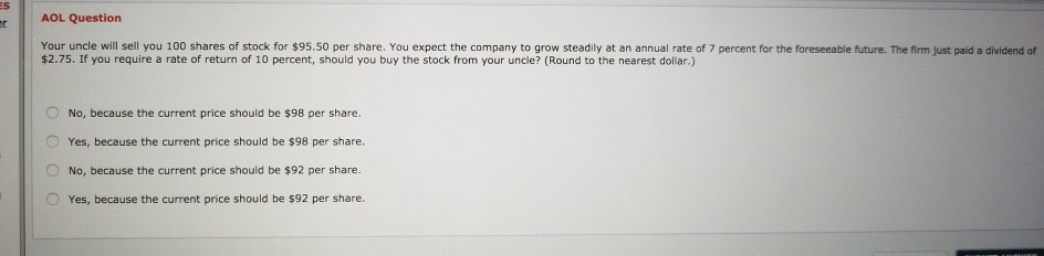 pay dividends of $5.00, $6.25, $4.75, and $3.00 in the next four