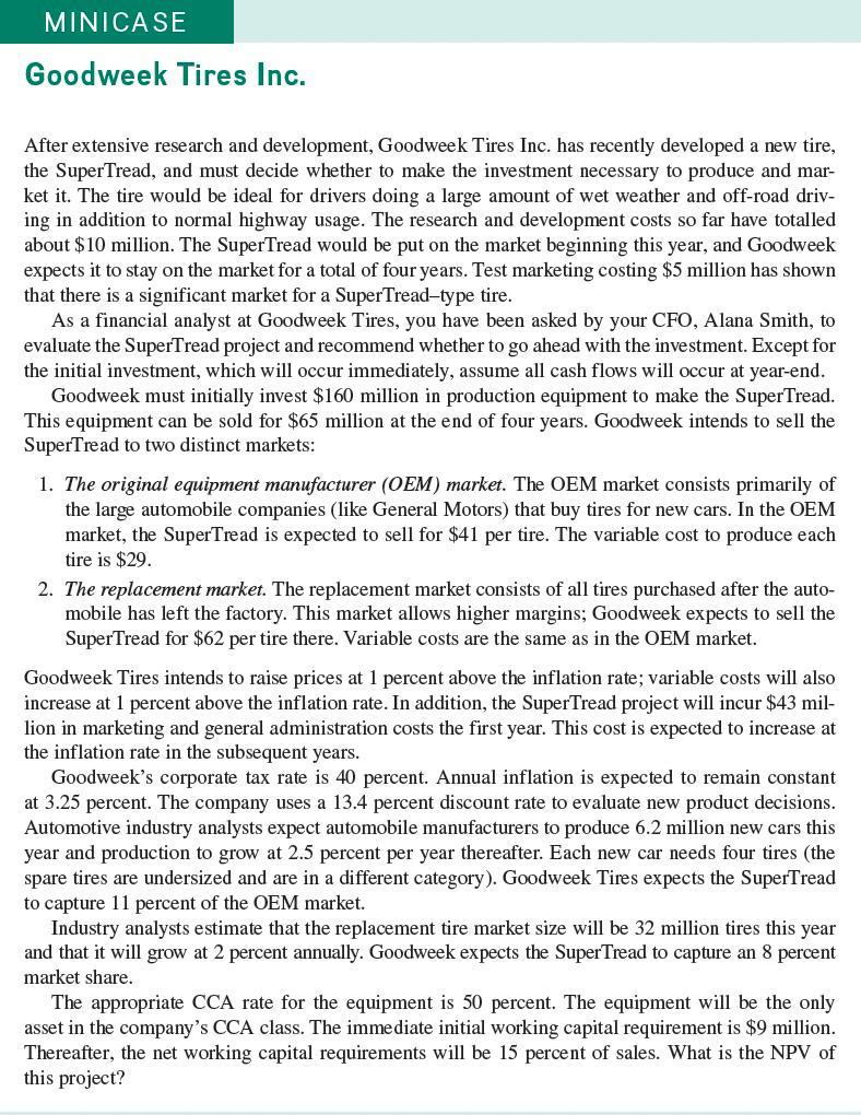 Please note the following instructions carefully: In addition to computing the NPV,