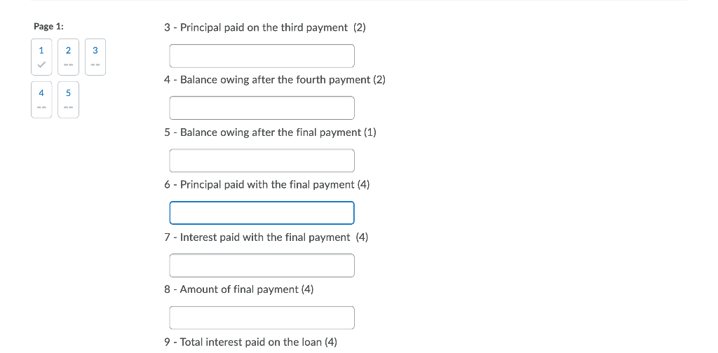 debt is 6.5% compounded semi-annually. 4 5 Note: the number in brackets
