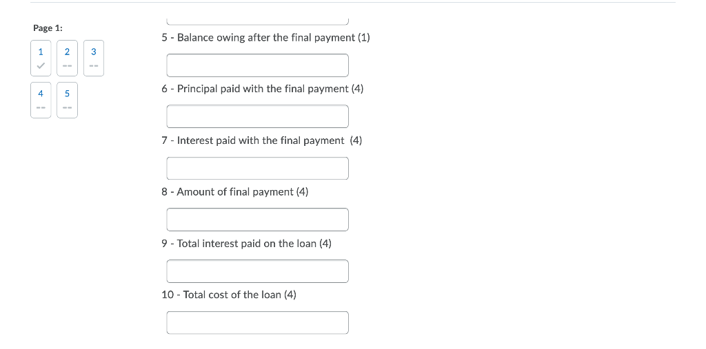 shows the points value for that blank. 1 - Calculate the amount