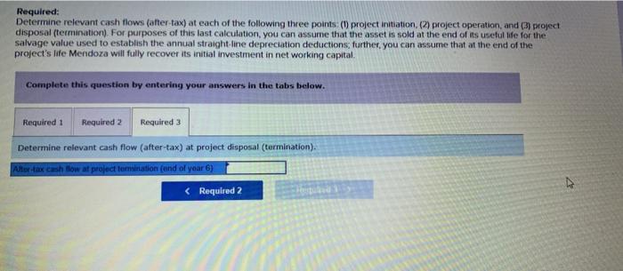 for the Mendoza Company that is discussed in the body of the