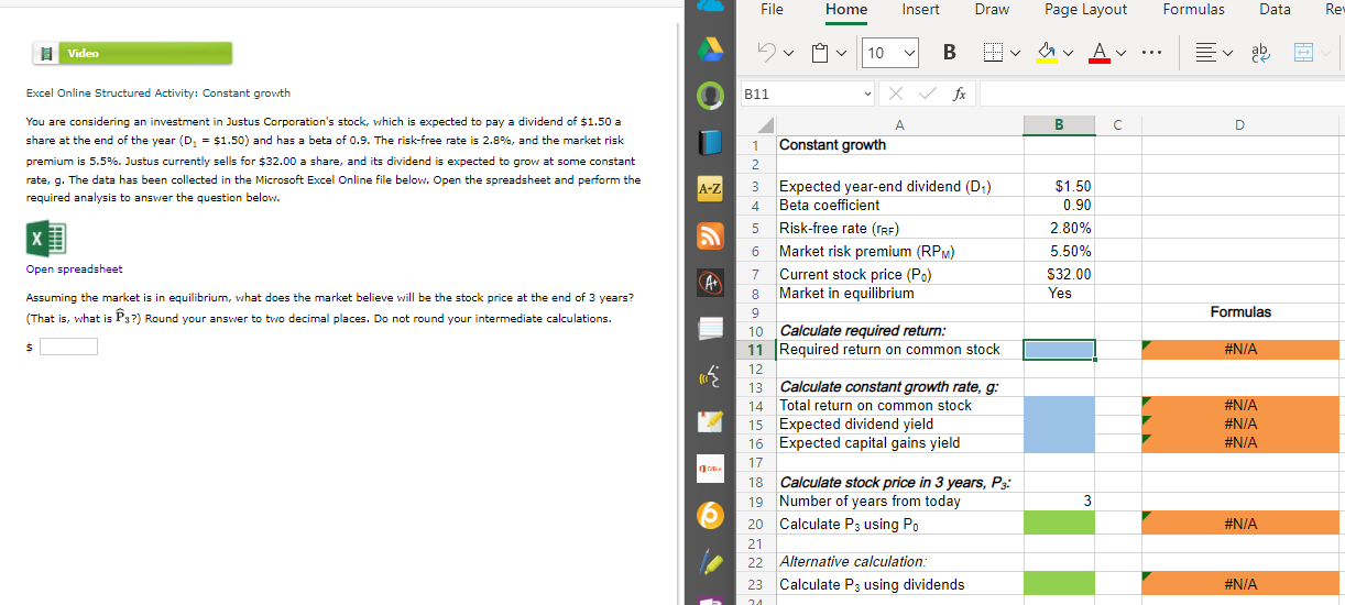 File Home Insert Draw Page Layout Formulas Data Rey Video Uv