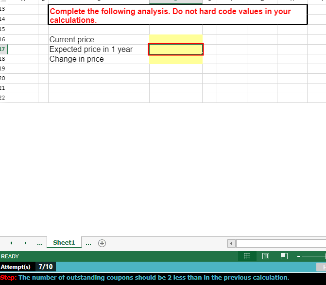 percent coupon bond with ten years left to maturity is priced to